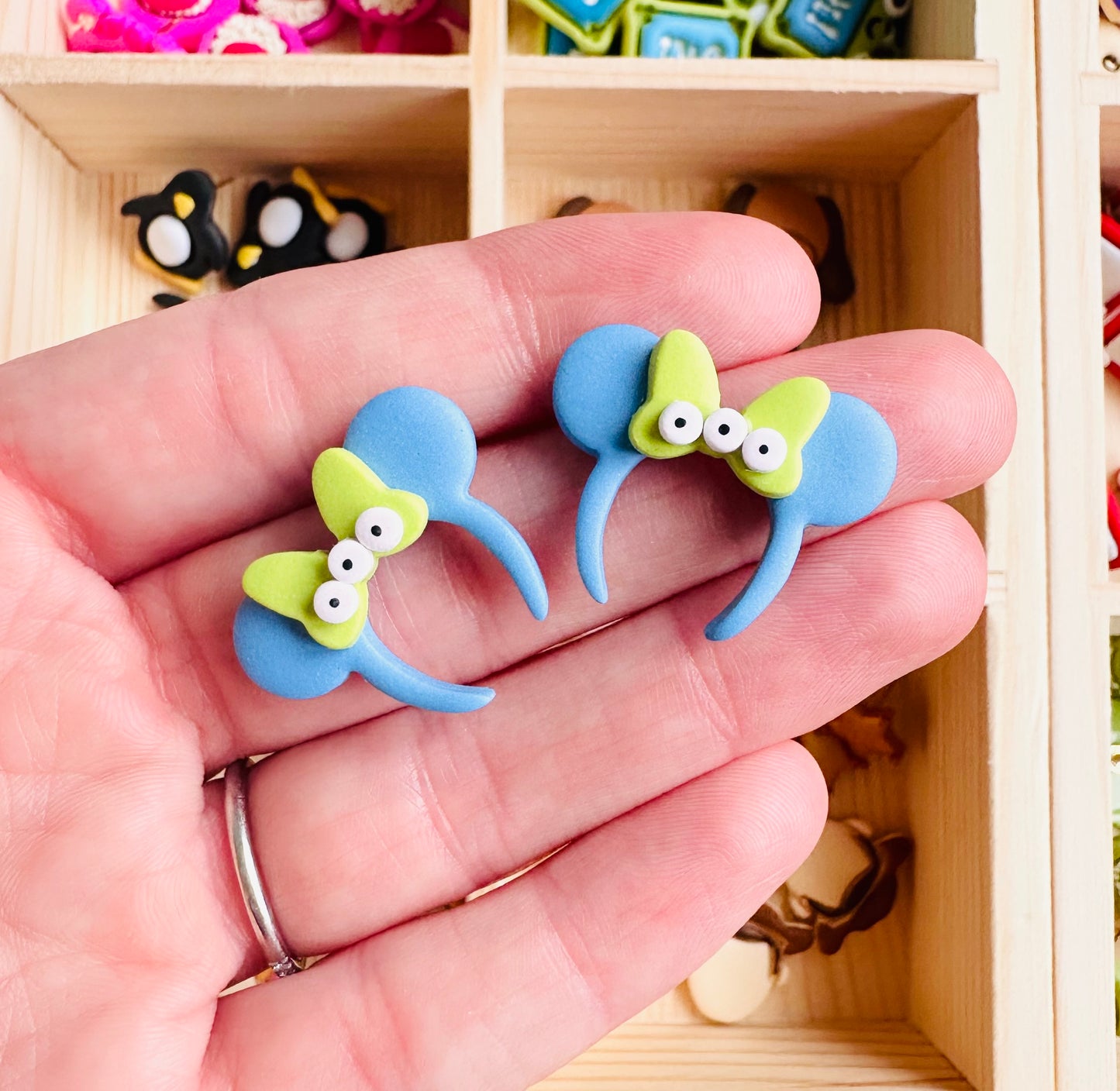 Alien Mickey Ear Studs