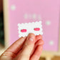 Pink Mini Pumpkin Studs