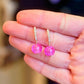 Pink Bead Dangles
