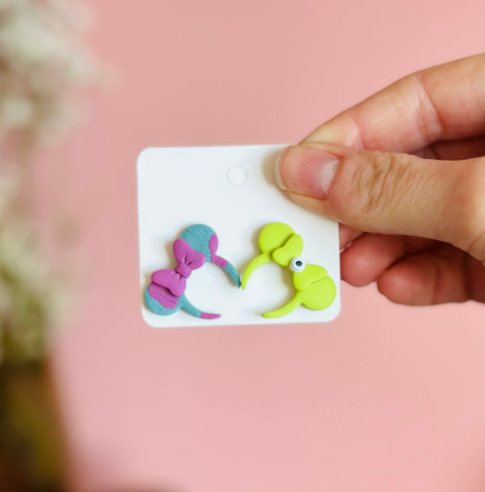 Mike & Sulley Ear Studs