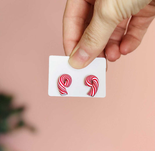 Candy Cane Studs