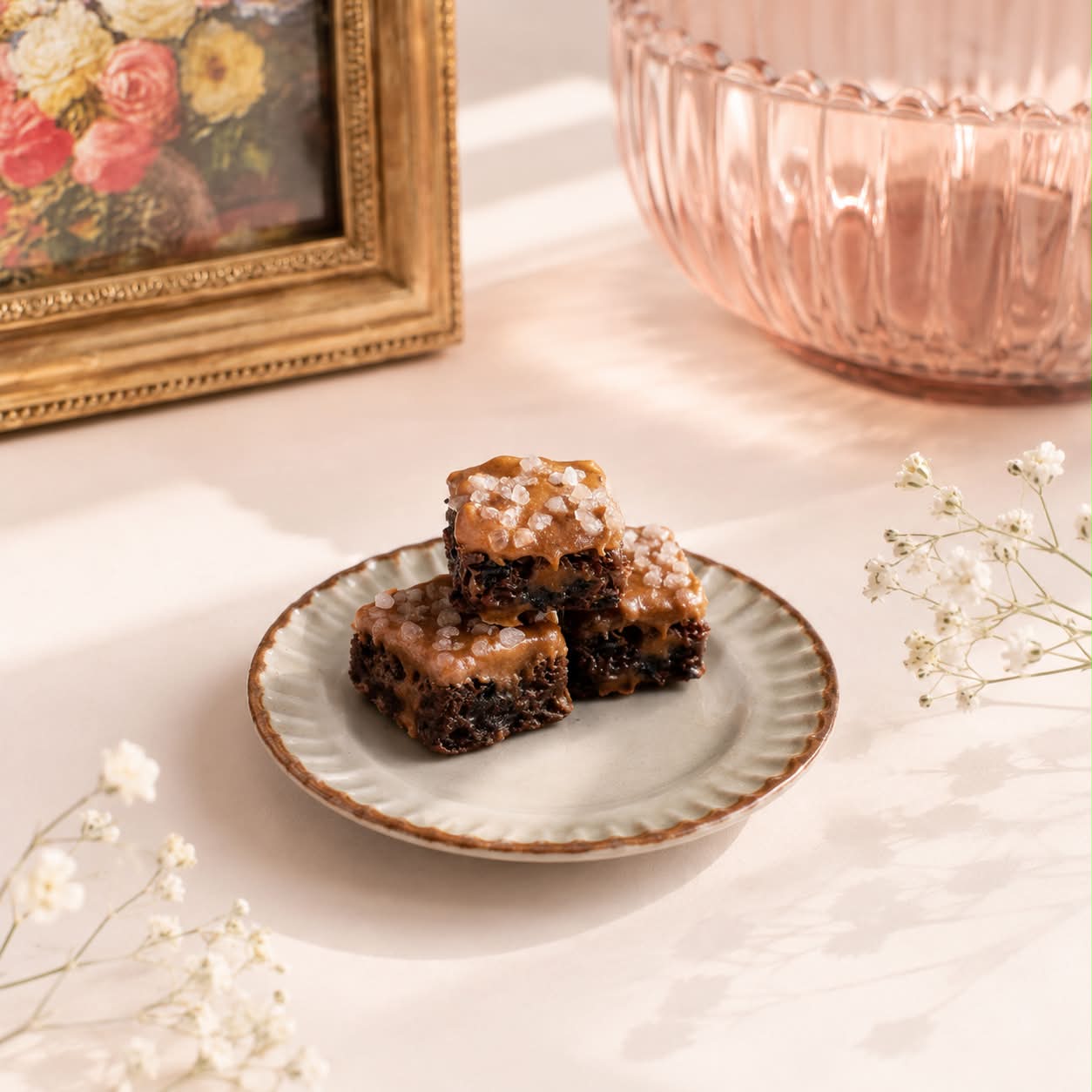 Salted Caramel Brownie Studs