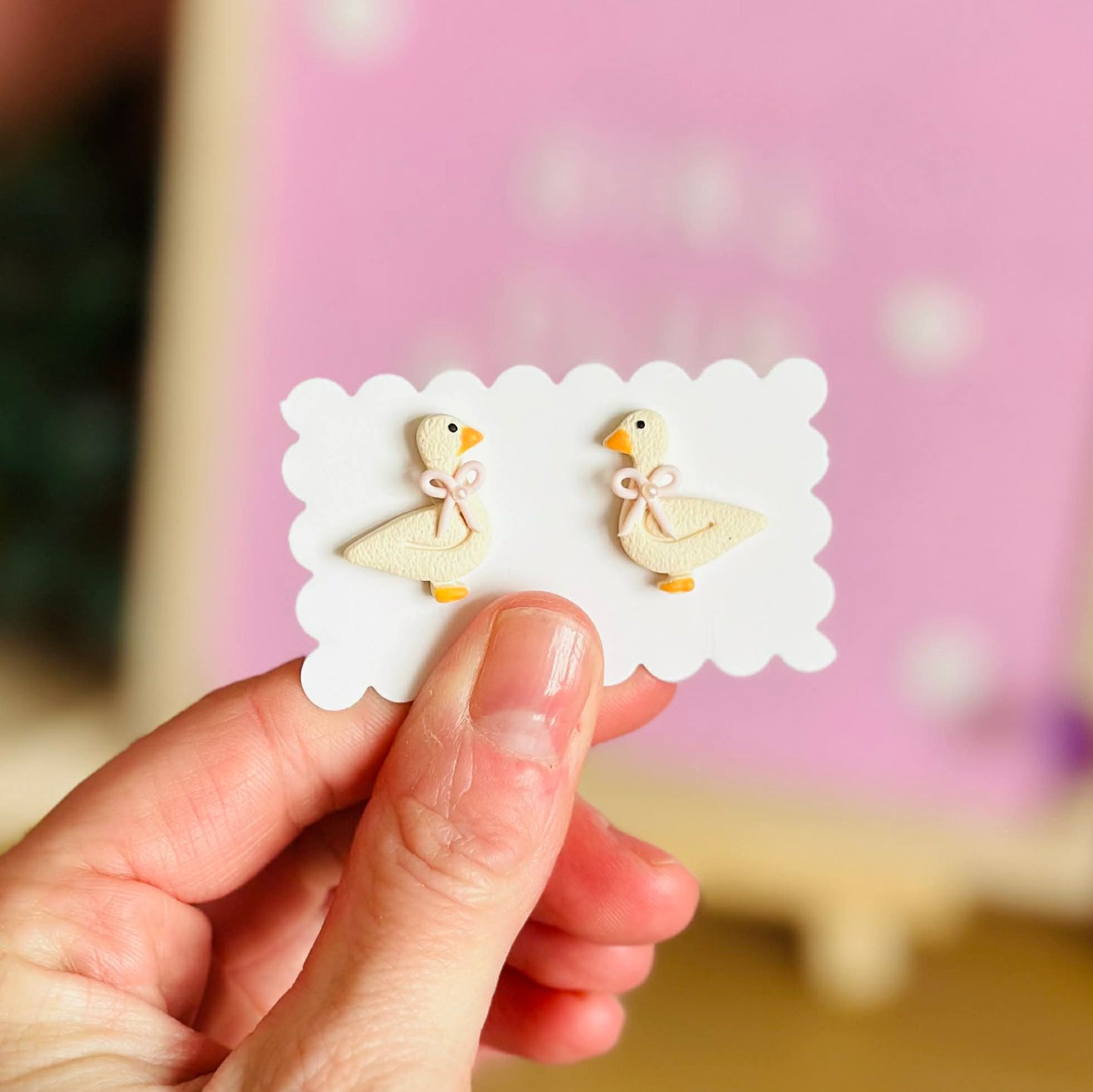 Mini Spring Duckling Studs