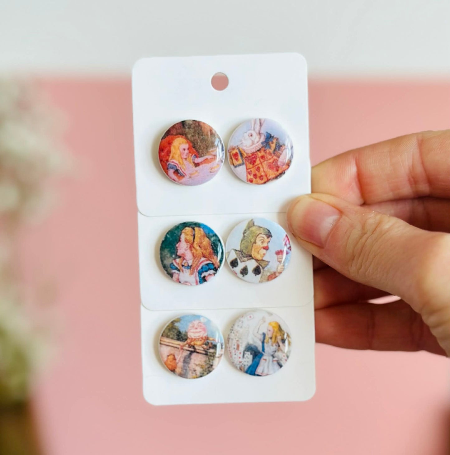 Alice in Wonderland Studs