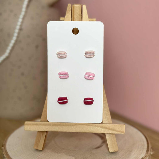 Pink Macaroon Stud Pack