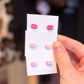Pink Macaron Studs