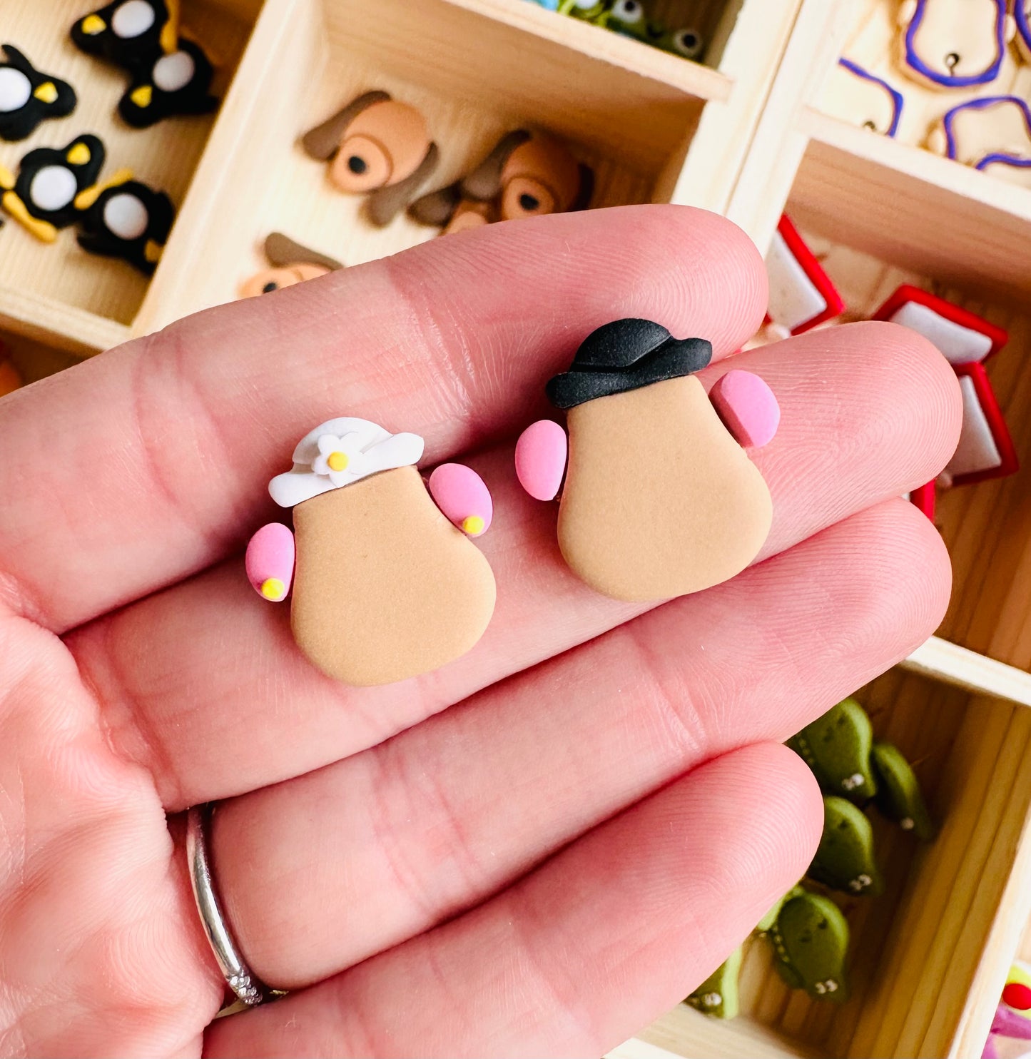 Mr & Mrs Potato Head Studs