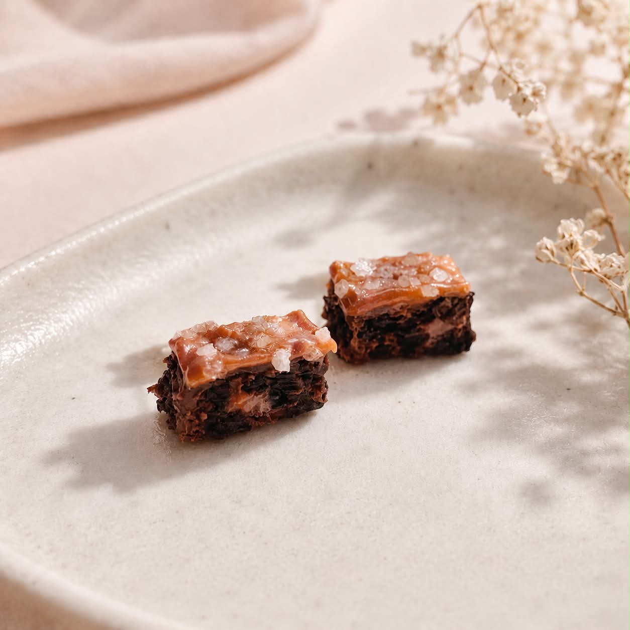 Salted Caramel Brownie Studs
