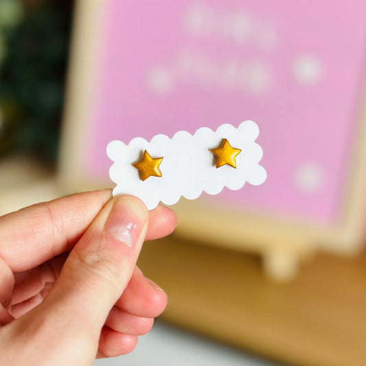 Gold Star Studs
