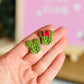 Topiary Minnie & Mickey Studs