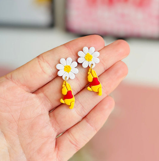 Pooh Bear Flower Dangles